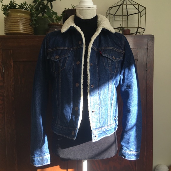 Levi Sherpa Trucker Jean Jacket NWOT - Picture 5 of 10